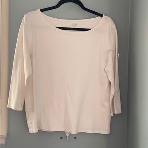 Eileen Fisher White 3/4 sleeve tshirt XL